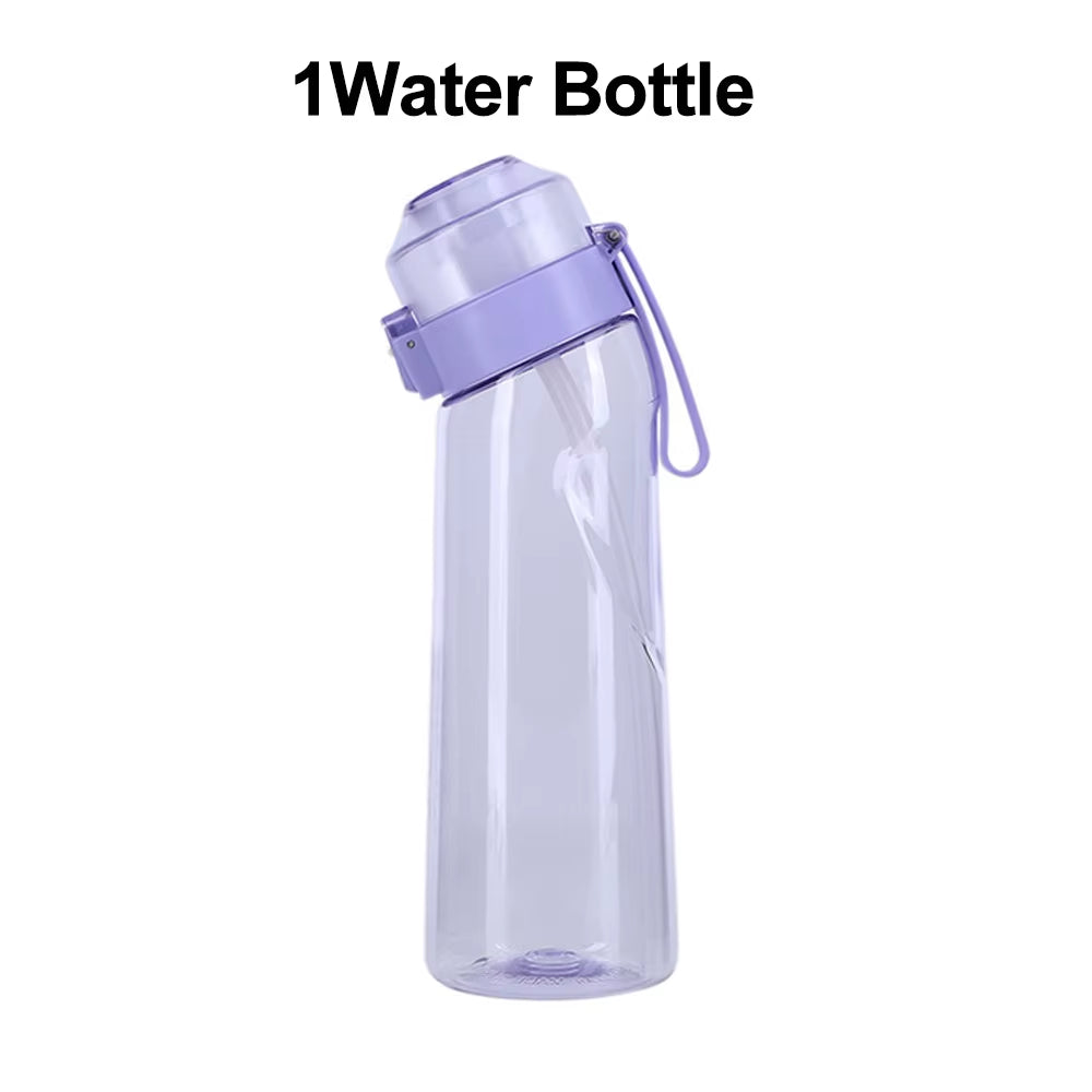Motion Water Bottle with 1Or7 Flavour Pods 650ML Large Capacity Sports Water up Bottle Starter up Set New Fruit Fragrance
